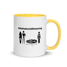 画像をギャラリービューアに読み込む, Mug with Color Inside #AlohaSocialDistancing Series 4 Colors (Yellow/Red/Blue/Black) - ALOHA GIRL STYLE