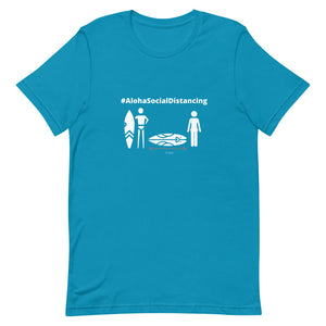ベストセラー！売れ筋商品第１位！男女兼用Tシャツ Short-Sleeve Unisex T-Shirt #AlohaSocialDistancing Series Various Colors - ALOHA GIRL STYLE