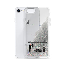 画像をギャラリービューアに読み込む, Liquid Glitter iPhone Case #AlohaSocialDistancing Series Gold/Silver/Pink - ALOHA GIRL STYLE