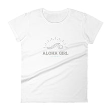 画像をギャラリービューアに読み込む, Women's short sleeve t-shirt Aloha Girl Style Kana01 - ALOHA GIRL STYLE