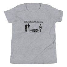 画像をギャラリービューアに読み込む, Youth Short Sleeve T-Shirt #AlohaSocialDistancing Series White/Grey - ALOHA GIRL STYLE