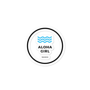 Bubble-free stickers Aloha Girl Style Wave Border Version - ALOHA GIRL STYLE