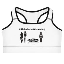 画像をギャラリービューアに読み込む, Sports bra #AlohaSocialDistancing Series White - ALOHA GIRL STYLE