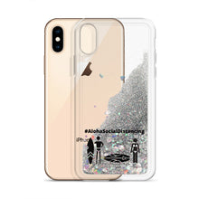 画像をギャラリービューアに読み込む, Liquid Glitter iPhone Case #AlohaSocialDistancing Series Gold/Silver/Pink - ALOHA GIRL STYLE