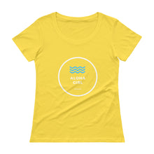 画像をギャラリービューアに読み込む, Ladies' Scoopneck T-Shirt ALOHA GIRL STYLE WAVE Various Colors - ALOHA GIRL STYLE