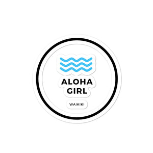 Bubble-free stickers Aloha Girl Style Wave Border Version - ALOHA GIRL STYLE