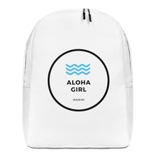 画像をギャラリービューアに読み込む, Minimalist Backpack Aloha Girl Style Wave White - ALOHA GIRL STYLE