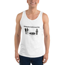 画像をギャラリービューアに読み込む, Unisex Tank Top #AlohaSocialDistancing Series White - ALOHA GIRL STYLE