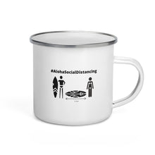 画像をギャラリービューアに読み込む, Enamel Mug #AlohaSocialDistancing Series White - ALOHA GIRL STYLE