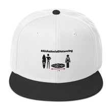 画像をギャラリービューアに読み込む, Snapback Hat #AlohaSocialDistancing Series White/Glay/Red - ALOHA GIRL STYLE