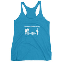画像をギャラリービューアに読み込む, Women's Racerback Tank #AlohaSocialDistancing Various Colors - ALOHA GIRL STYLE