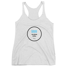 画像をギャラリービューアに読み込む, Women's Racerback Tank ALOHA GIRL STYLE WAVE White - ALOHA GIRL STYLE