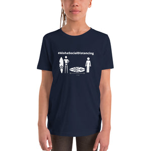 Youth Short Sleeve T-Shirt #AlohaSocialDistancing Series Various Colors - ALOHA GIRL STYLE