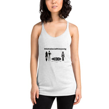 画像をギャラリービューアに読み込む, Women's Racerback Tank #AlohaSocialDistancing White - ALOHA GIRL STYLE