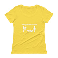 画像をギャラリービューアに読み込む, Ladies' Scoopneck T-Shirt #AlohaSocialDistancing Series Various Colors - ALOHA GIRL STYLE