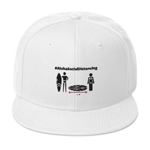 画像をギャラリービューアに読み込む, Snapback Hat #AlohaSocialDistancing Series White/Glay/Red - ALOHA GIRL STYLE