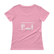 画像をギャラリービューアに読み込む, Ladies' Scoopneck T-Shirt #AlohaSocialDistancing Series Various Colors - ALOHA GIRL STYLE