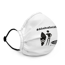 画像をギャラリービューアに読み込む, Face mask #AlohaSocialDistancing Series White - ALOHA GIRL STYLE