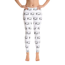 画像をギャラリービューアに読み込む, Leggings #AlohaSocialDistancing Series White - ALOHA GIRL STYLE