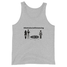 画像をギャラリービューアに読み込む, Unisex Tank Top #AlohaSocialDistancing Series White - ALOHA GIRL STYLE