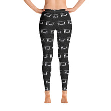 画像をギャラリービューアに読み込む, Leggings #AlohaSocialDistancing Series Black - ALOHA GIRL STYLE