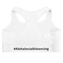 画像をギャラリービューアに読み込む, Sports bra #AlohaSocialDistancing Series White - ALOHA GIRL STYLE