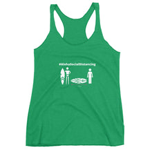 画像をギャラリービューアに読み込む, Women's Racerback Tank #AlohaSocialDistancing Various Colors - ALOHA GIRL STYLE