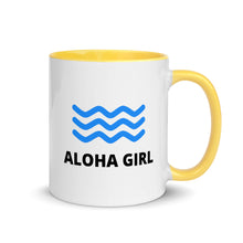 画像をギャラリービューアに読み込む, Mug with Color Inside ALOHA GIRL STYLE WAVE 4 Colors (Yellow/Red/Blue/Black) - ALOHA GIRL STYLE