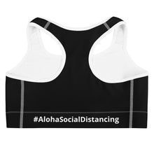 画像をギャラリービューアに読み込む, Sports bra #AlohaSocialDistancing Series Black - ALOHA GIRL STYLE