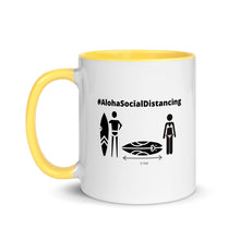 画像をギャラリービューアに読み込む, Mug with Color Inside #AlohaSocialDistancing Series 4 Colors (Yellow/Red/Blue/Black) - ALOHA GIRL STYLE