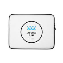 画像をギャラリービューアに読み込む, Laptop Sleeve Aloha Girl Style Wave White - ALOHA GIRL STYLE
