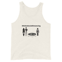 画像をギャラリービューアに読み込む, Unisex Tank Top #AlohaSocialDistancing Series White - ALOHA GIRL STYLE