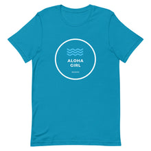 画像をギャラリービューアに読み込む, Short-Sleeve Unisex T-Shirt ALOHA GIRL STYLE WAVE Various Colors - ALOHA GIRL STYLE