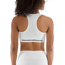 画像をギャラリービューアに読み込む, Sports bra #AlohaSocialDistancing Series White - ALOHA GIRL STYLE