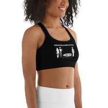 画像をギャラリービューアに読み込む, Sports bra #AlohaSocialDistancing Series Black - ALOHA GIRL STYLE