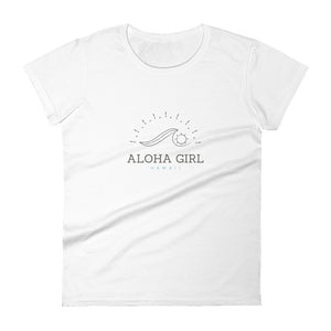 Women's short sleeve t-shirt Aloha Girl Style Kana01 - ALOHA GIRL STYLE