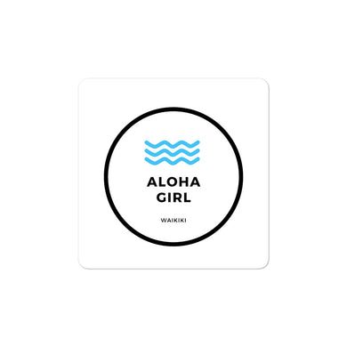 Bubble-free stickers Aloha Girl Style Wave - ALOHA GIRL STYLE