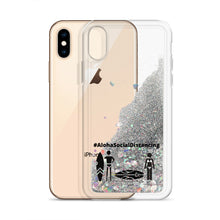 画像をギャラリービューアに読み込む, Liquid Glitter iPhone Case #AlohaSocialDistancing Series Gold/Silver/Pink - ALOHA GIRL STYLE
