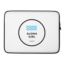 画像をギャラリービューアに読み込む, Laptop Sleeve Aloha Girl Style Wave White - ALOHA GIRL STYLE
