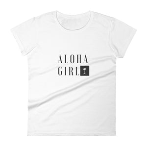 Women's short sleeve t-shirt Aloha Girl Style Kana03 - ALOHA GIRL STYLE