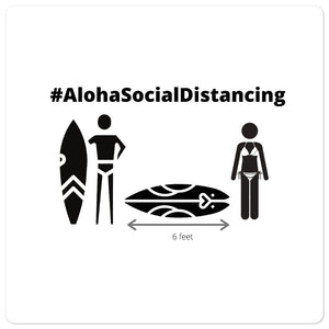 Bubble-free stickers #AlohaSocialDistancing Series - ALOHA GIRL STYLE